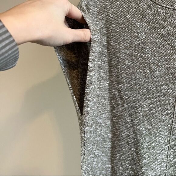 ✨ Pure Jill Women’s Gray Sleeveless Sweater Dress Small Tall - Picture 5 of 11